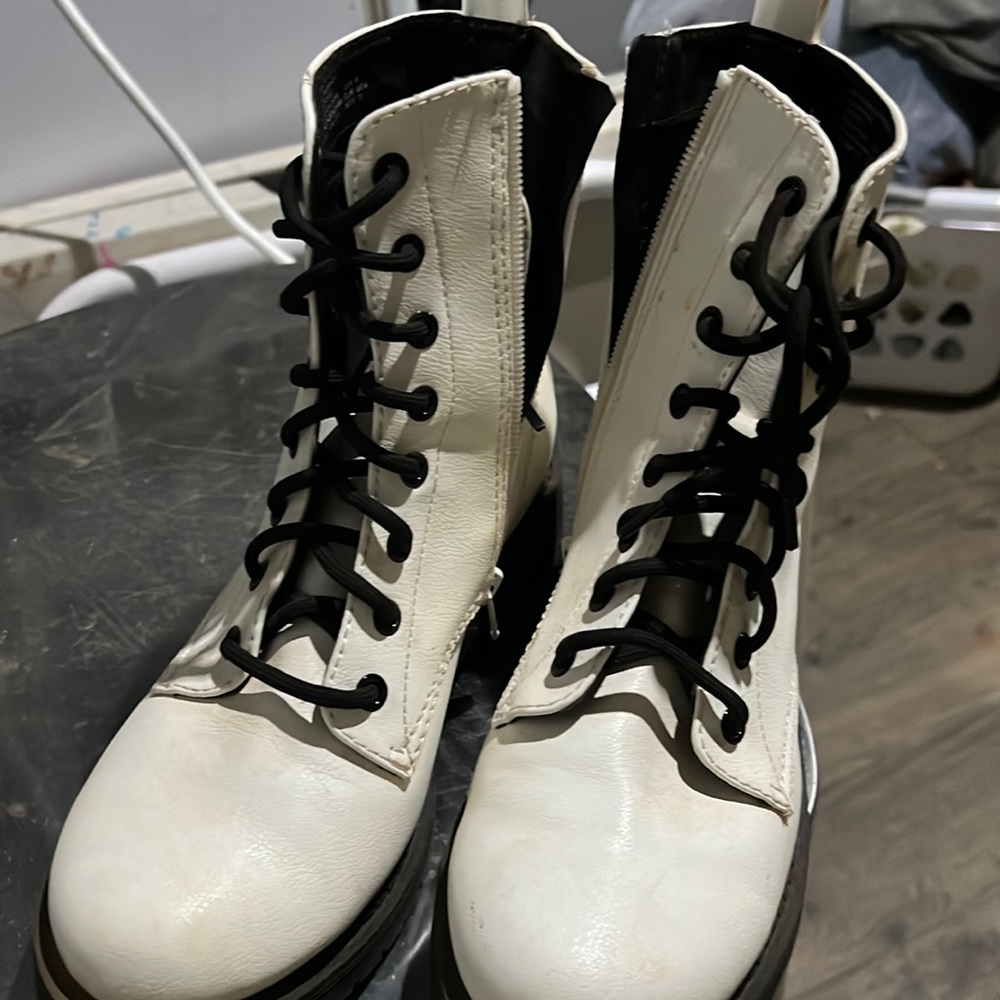 white boots